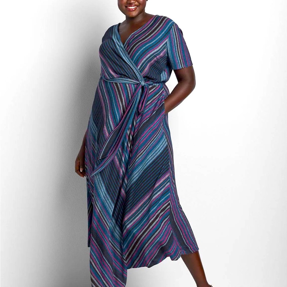 Lane Bryant asymmetrical maxi dress